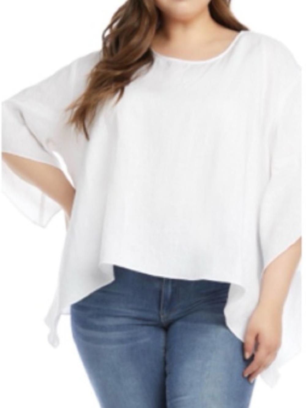 Karen Kane Flare Hem Linen Top